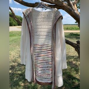 Angels of the North ombre stitch hooded sweater